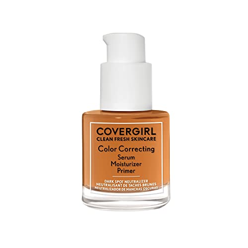 COVERGIRL Clean Fresh Skincare Color Correcting Serum Moisturizer Primer - 130 Dark Spot Neutralizer, Deep Skin Tones-3616304367496-LR-347603-2-LR eShop