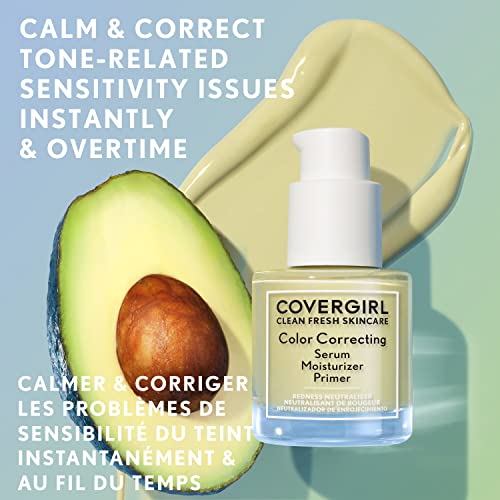 COVERGIRL Clean Fresh Skincare Color Correcting Serum Moisturizer Primer - 130 Dark Spot Neutralizer, Deep Skin Tones-3616304367496-LR-347603-4-LR eShop
