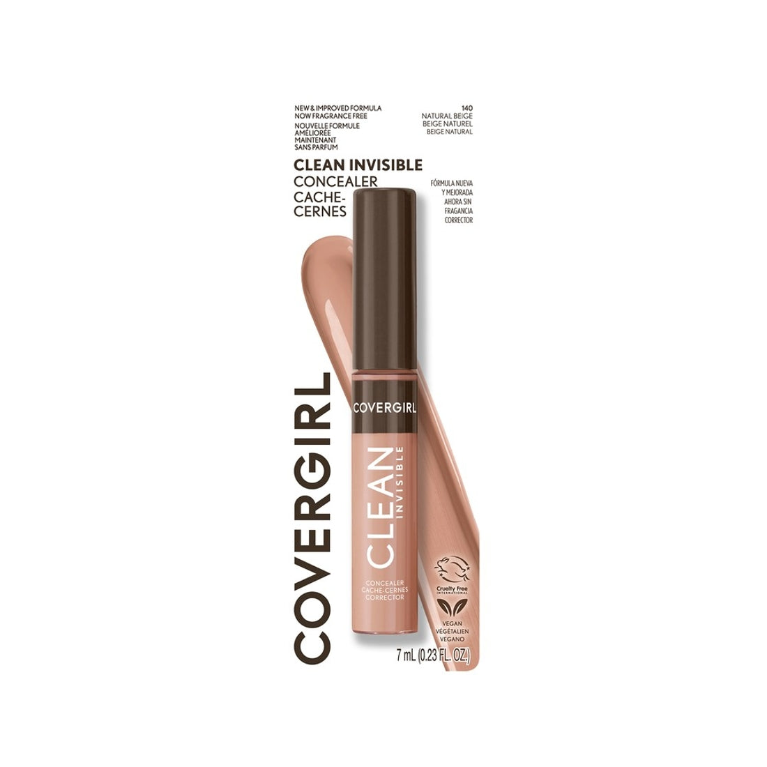 COVERGIRL Clean Invisible Concealer - 140 Natural Beige-3616304530999-LR-349662-1-LR eShop