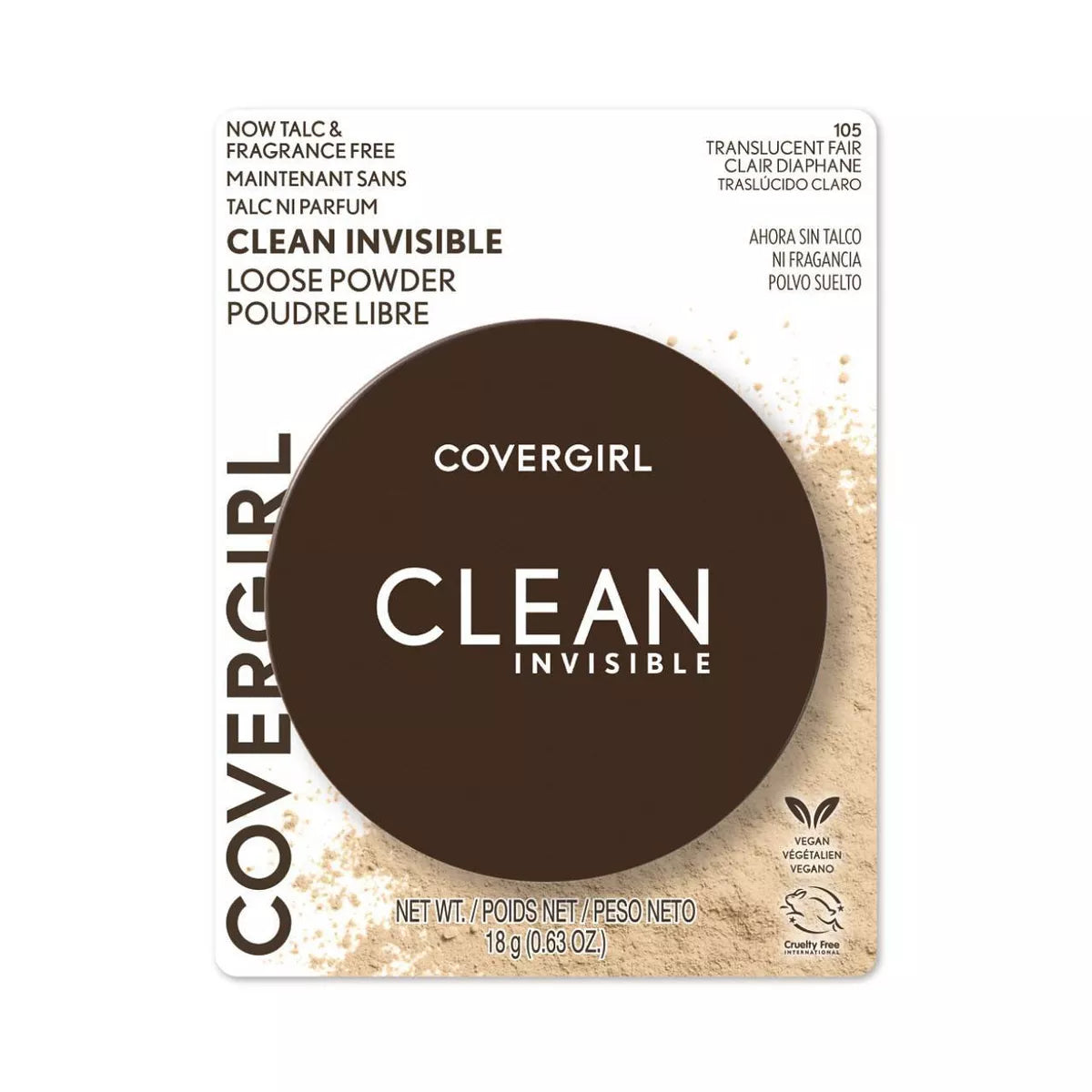COVERGIRL Clean Invisible Loose Powder - 105 Translucent Fair-3616304004940-LR-347581-2-LR eShop