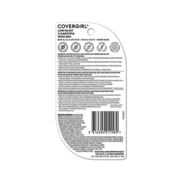 COVERGIRL Lash Blast Cleantopia Mascara - 810 Black Brown-3616304011580-LR-349684-5-LR eShop