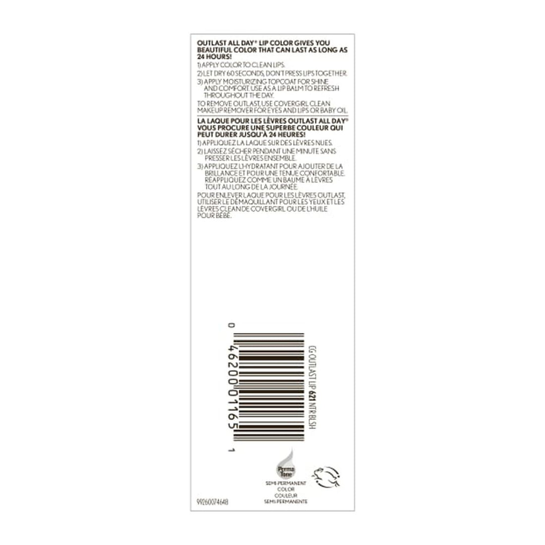 COVERGIRL Outlast All-Day Lip Color with Topcoat - 621 Natural Blush-046200011651-LR-269620-5-LR eShop