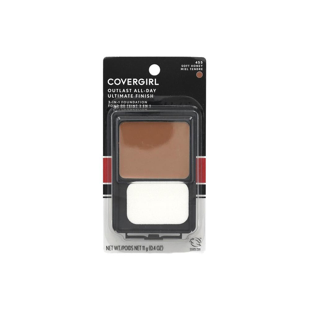COVERGIRL Outlast All-Day Ultimate Finish 3-in-1 Foundation - 455 Soft Honey-022700037711-LR-132178-1-LR eShop