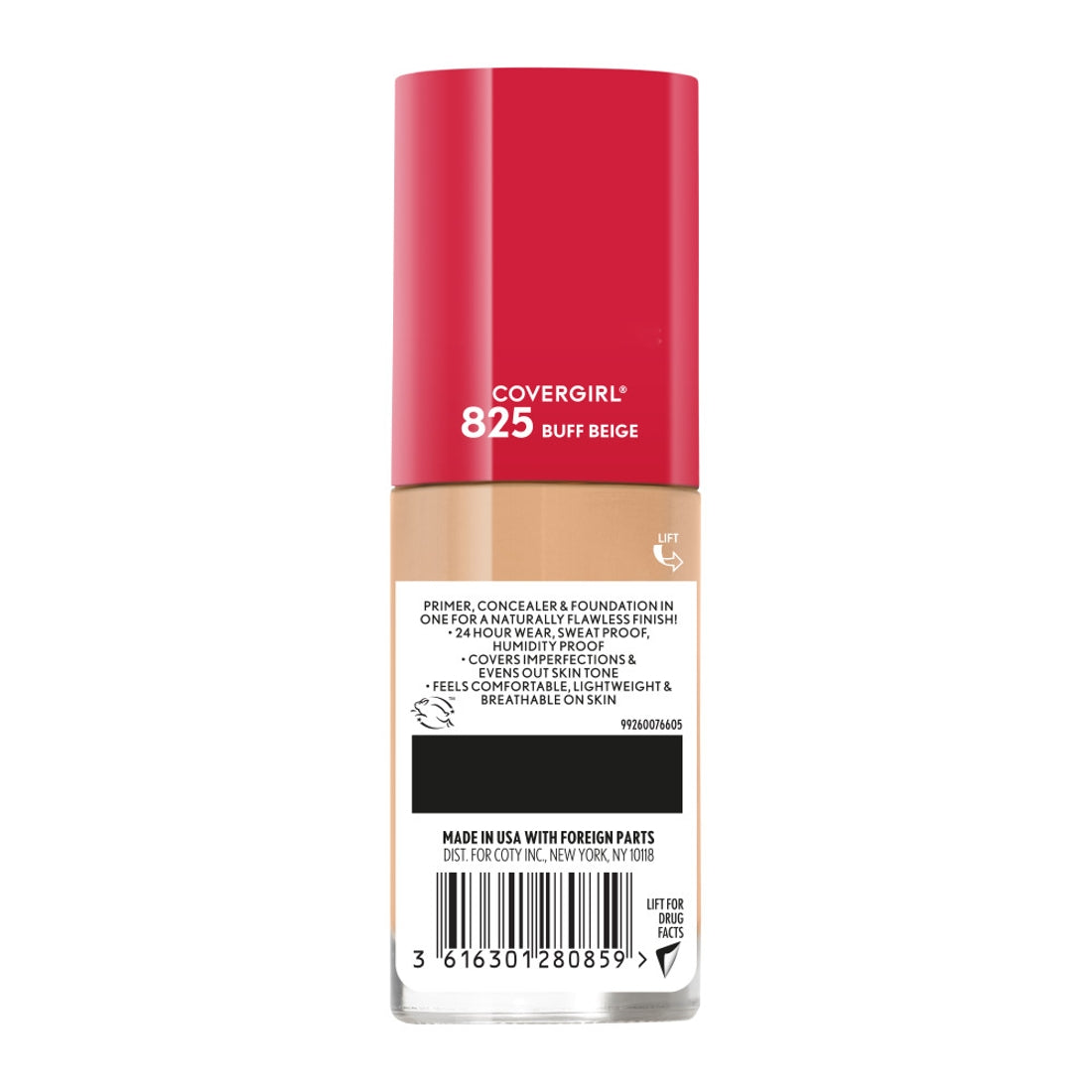 COVERGIRL Outlast Extreme Wear 3-in-1 Foundation - 825 Buff Beige-3616301280859-LR-337920-4-LR eShop