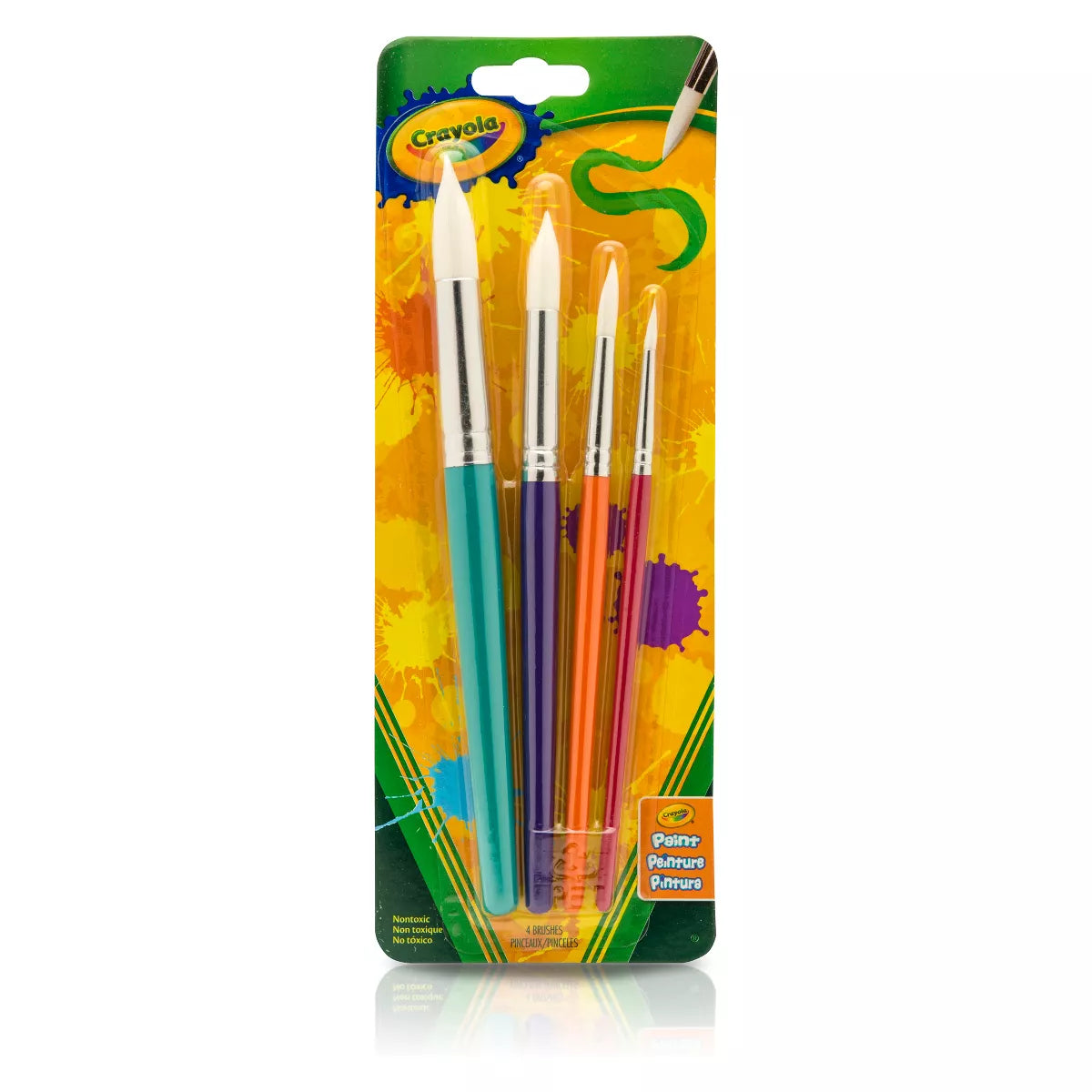 Crayola Big Paint Brushes with Round Tips, 4 count-071662535216-LR-359395-1-LR eShop