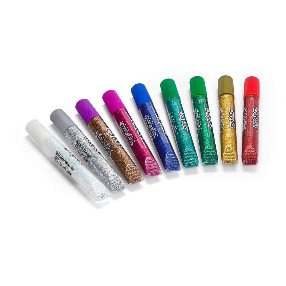 Crayola Bold Washable Glitter Glue, 9 count-071662035273-LR-215662-2-LR eShop