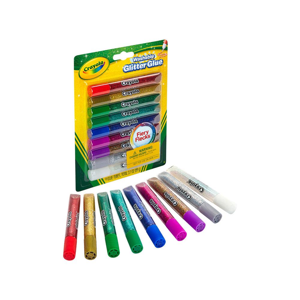 Crayola Bold Washable Glitter Glue, 9 count-071662035273-LR-215662-3-LR eShop