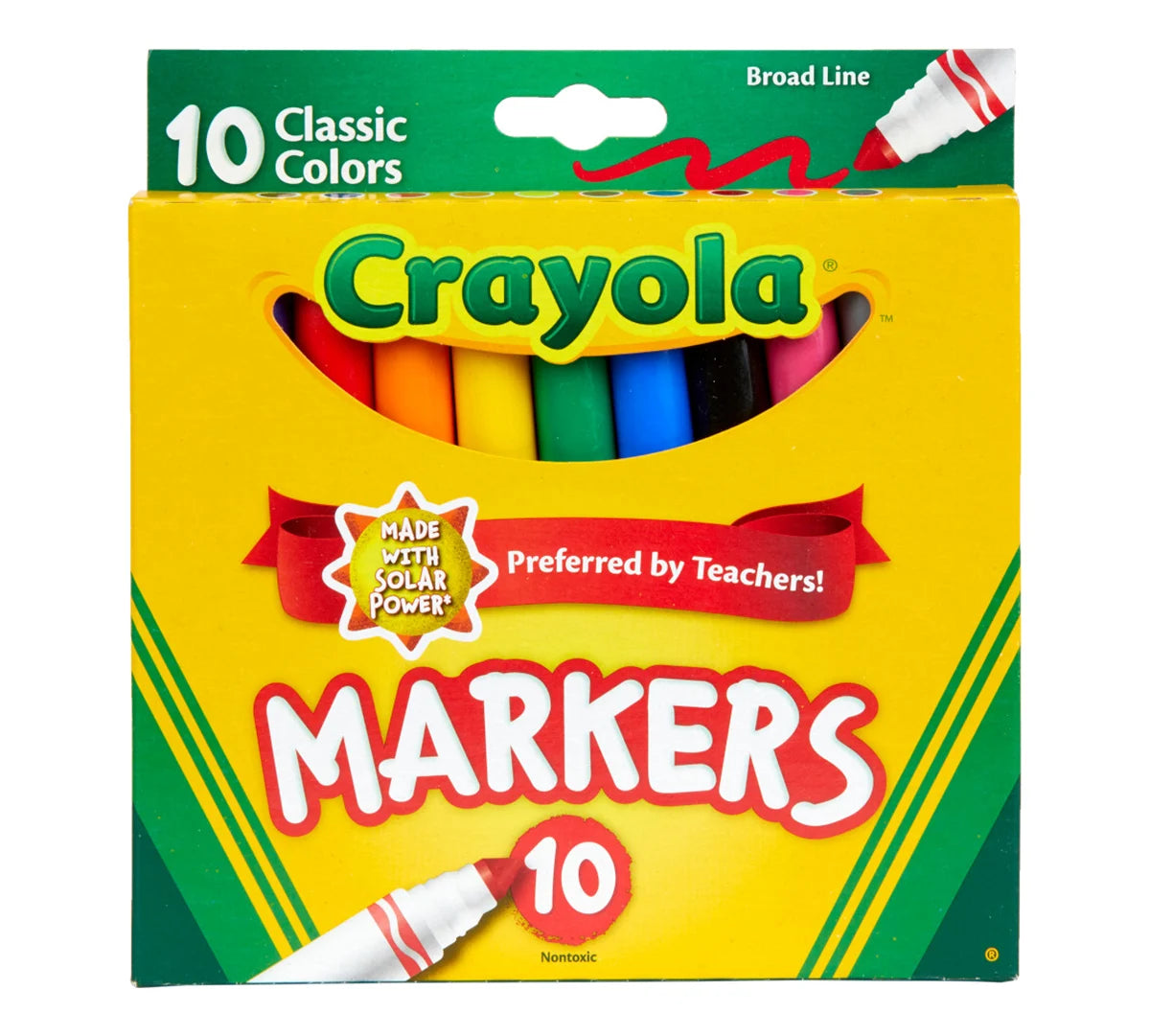 Crayola Broad Line Markers - Classic Colors, 10 count-071662077228-LR-112485-1-LR eShop