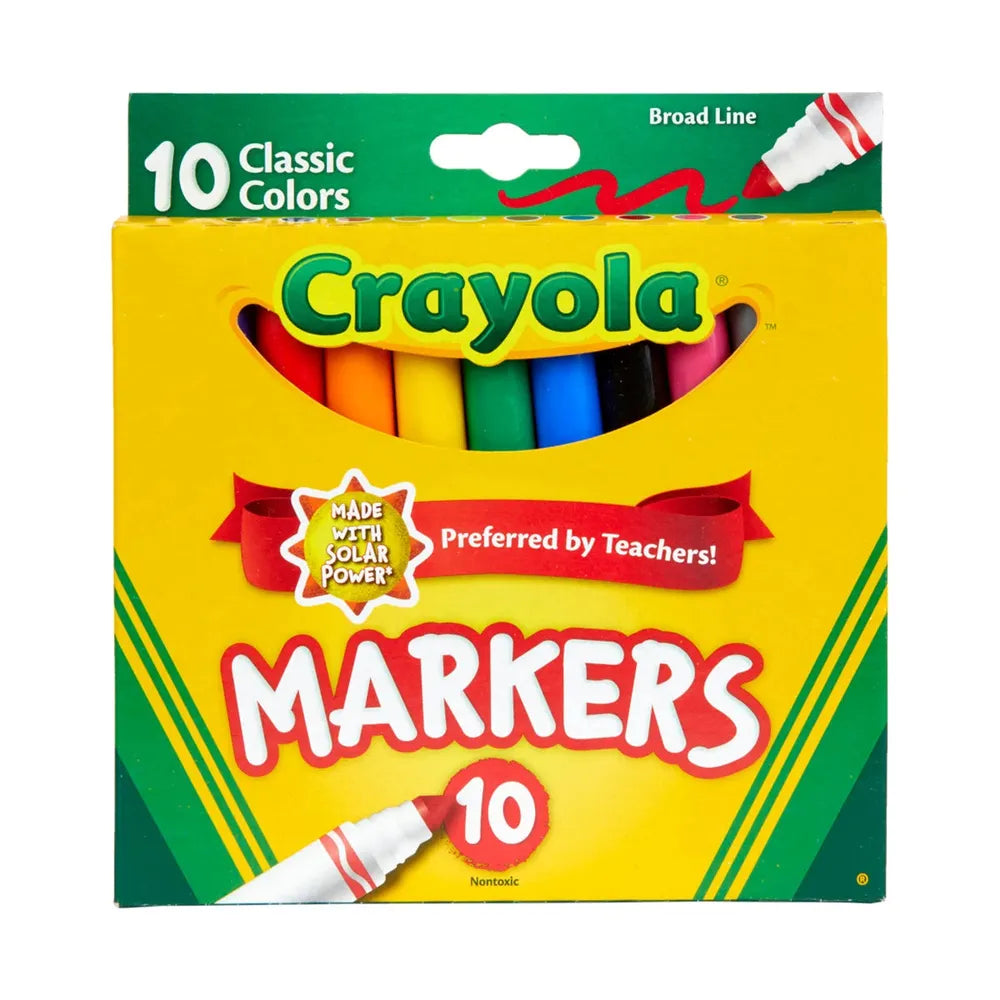 Crayola Broad Line Markers - Classic Colors, 10 count-071662077228-LR-112485-1-LR eShop