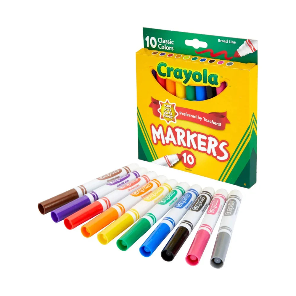 Crayola Broad Line Markers - Classic Colors, 10 count-071662077228-LR-112485-2-LR eShop