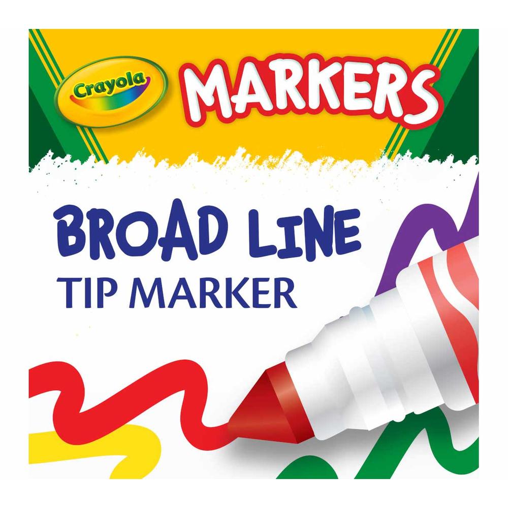 Crayola Broad Line Markers - Classic Colors, 10 count-071662077228-LR-112485-5-LR eShop