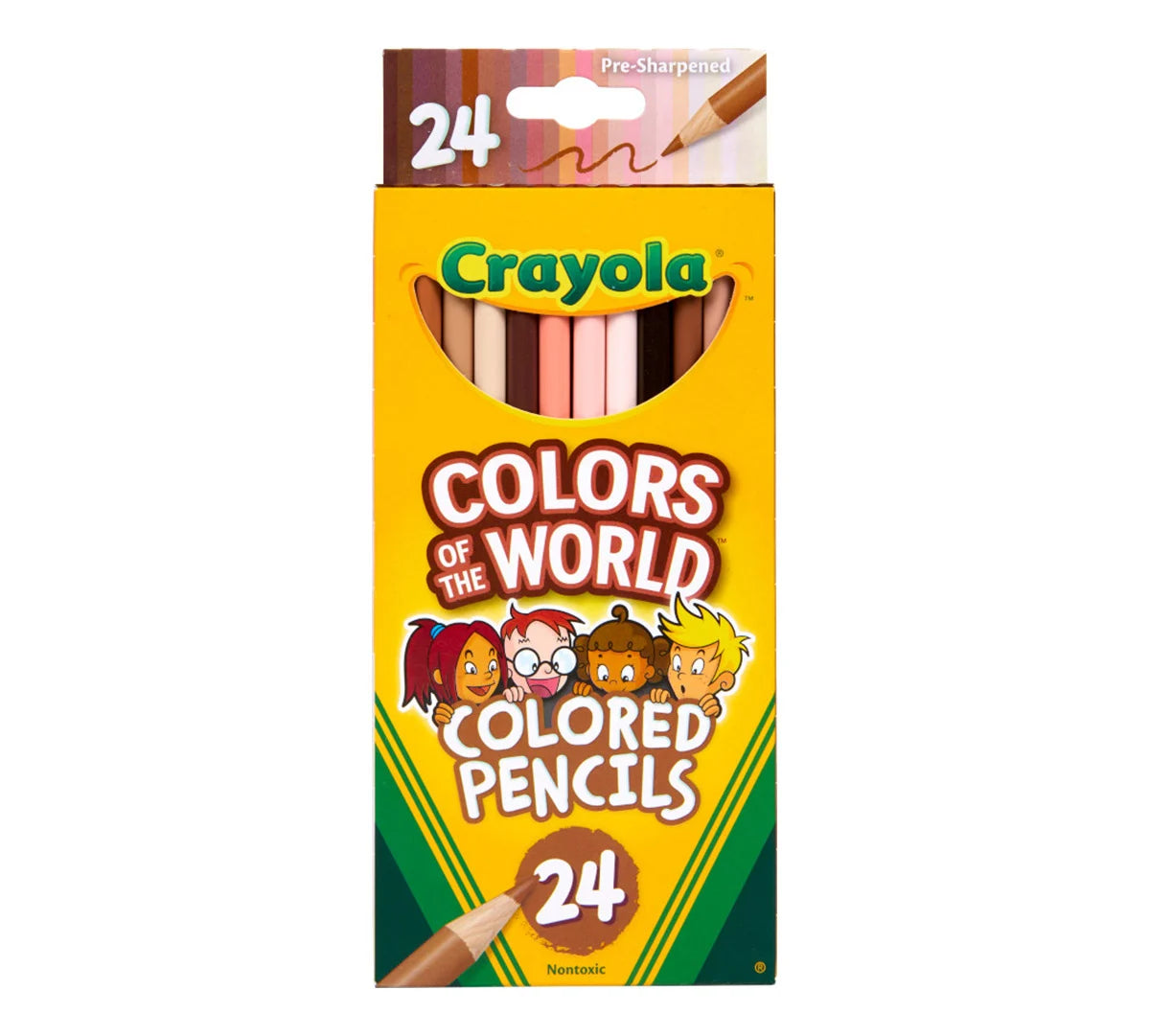 Crayola Colors of the World Skin Tone Colored Pencils, 24 count-071662246075-LR-342286-1-LR eShop
