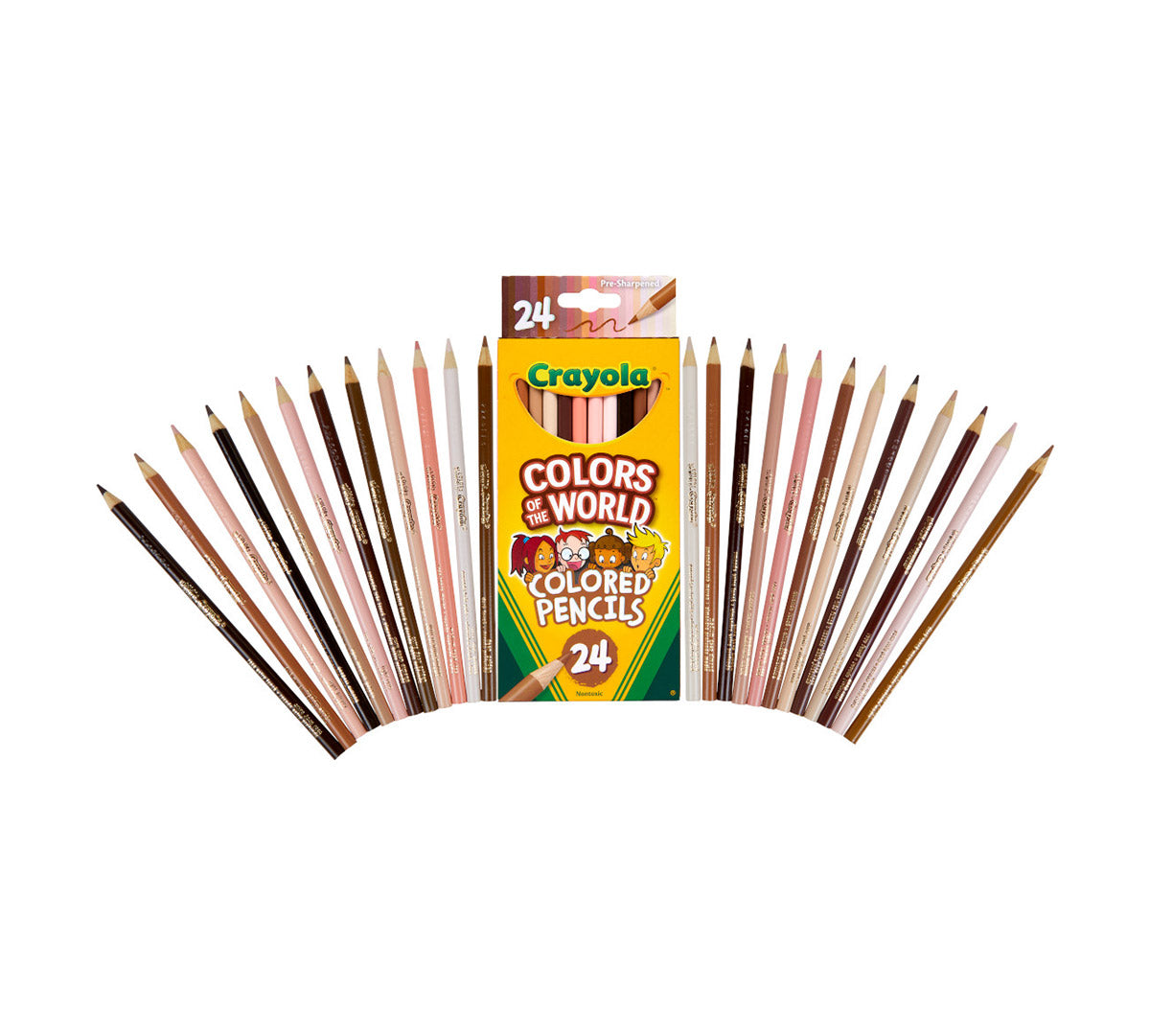 Crayola Colors of the World Skin Tone Colored Pencils, 24 count-071662246075-LR-342286-3-LR eShop