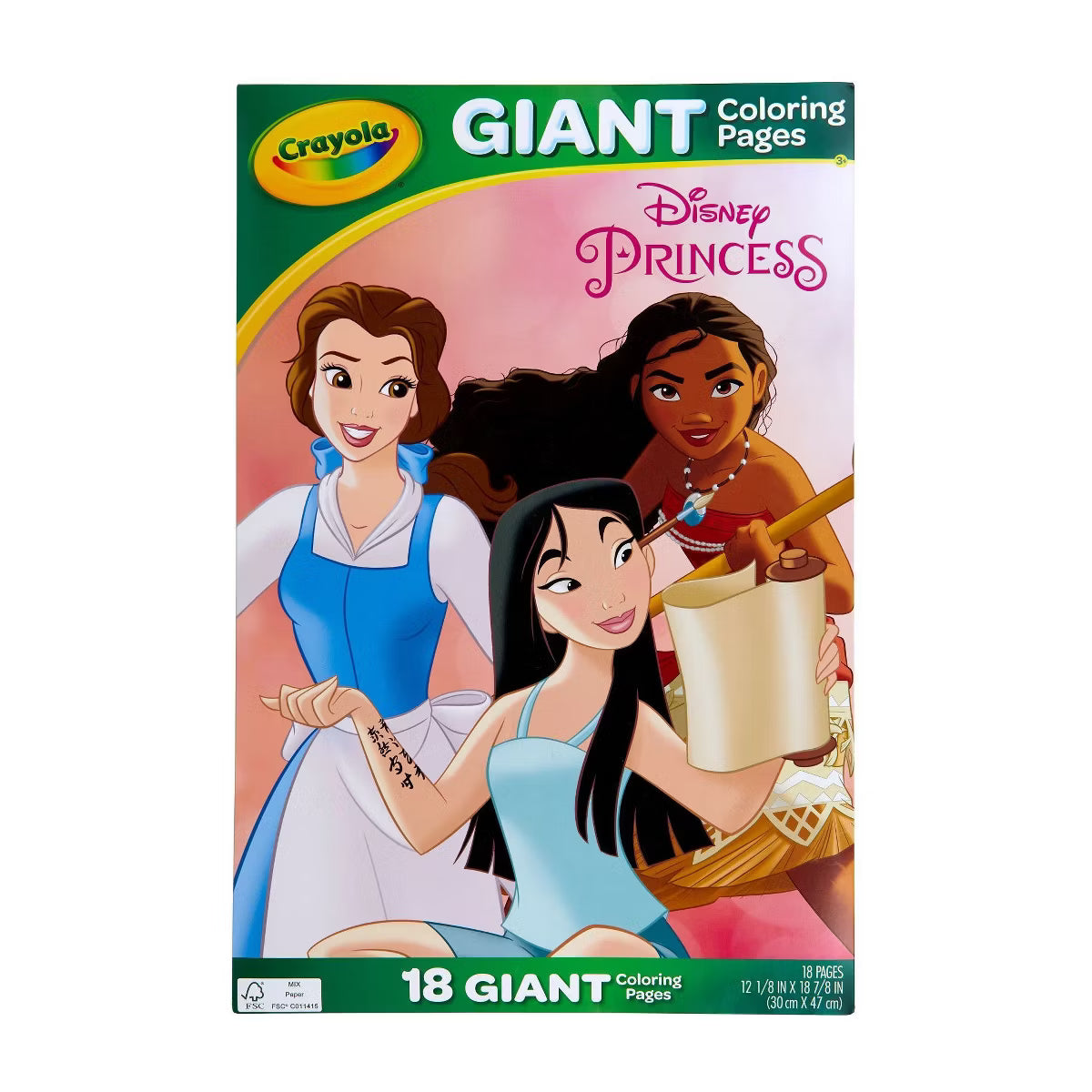 Crayola Disney Princess Giant Coloring Pages, 18 pages-071662109899-LR-214250-1-LR eShop