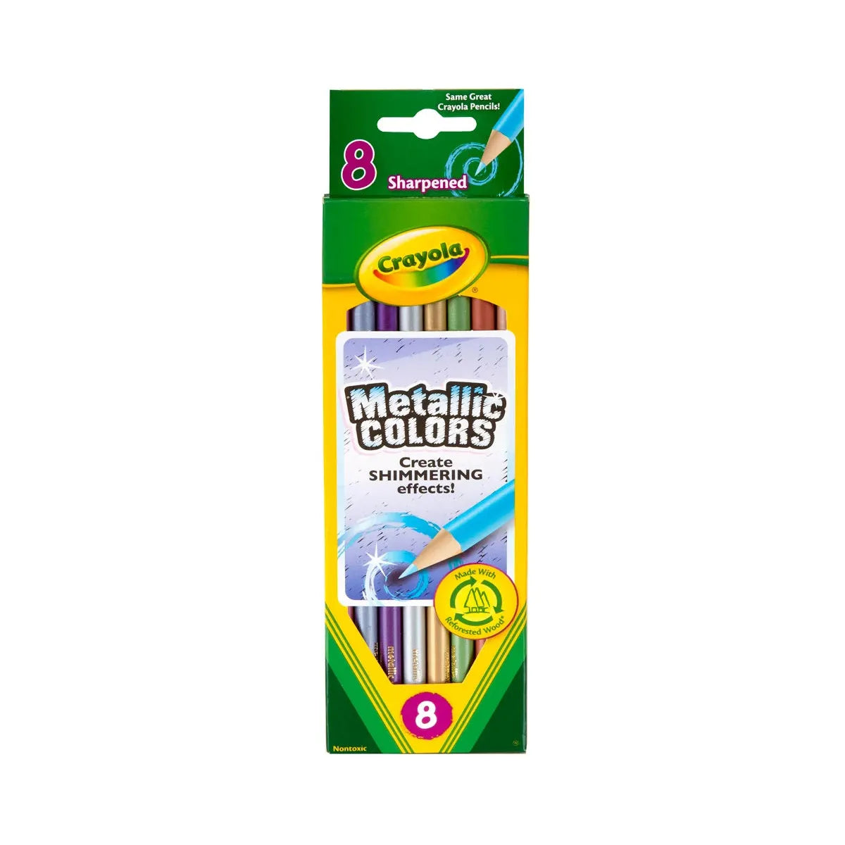 Crayola Metallic Colored Pencils, 8 count-071662337087-LR-355014-1-LR eShop