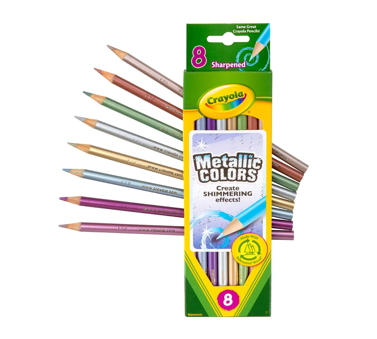 Crayola Metallic Colored Pencils, 8 count-071662337087-LR-355014-3-LR eShop