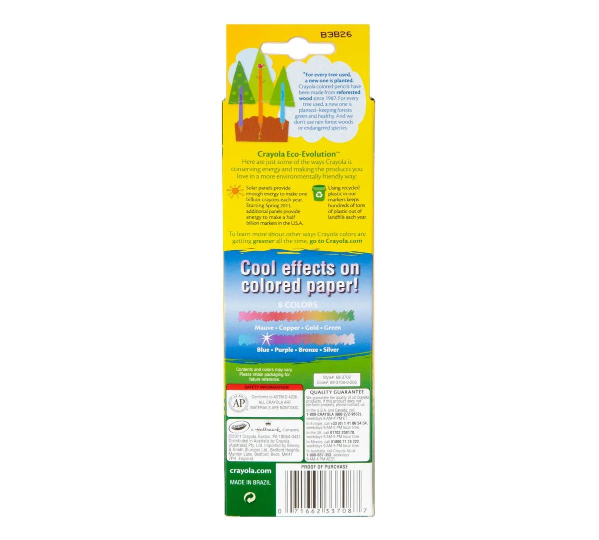 Crayola Metallic Colored Pencils, 8 count-071662337087-LR-355014-4-LR eShop
