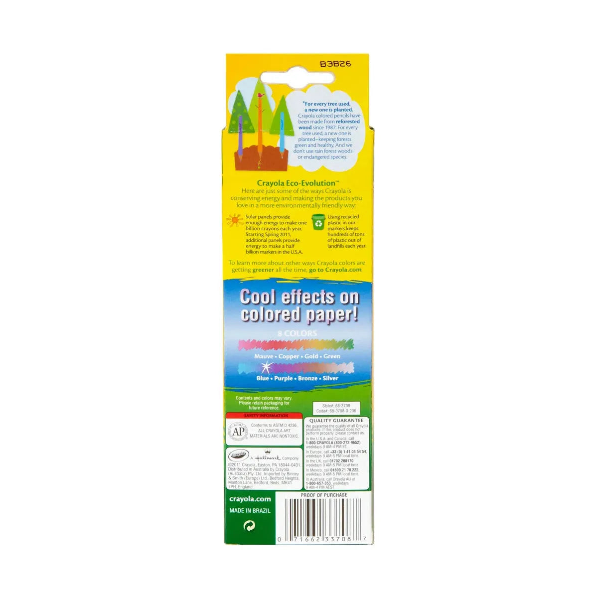 Crayola Metallic Colored Pencils, 8 count-071662337087-LR-355014-4-LR eShop