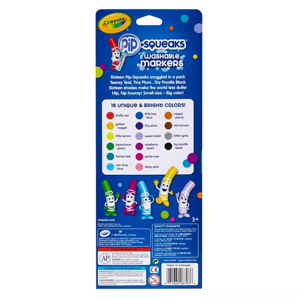 Crayola Pipsqueaks Washable Markers, 16 count-071662087036-LR-171383-5-LR eShop