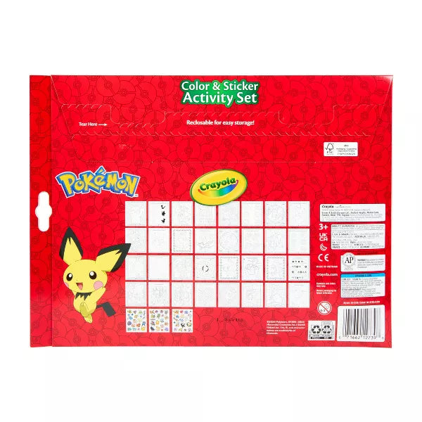Crayola Pokémon Color & Sticker Activity Set, 32 pages-071662127398-LR-349864-3-LR eShop