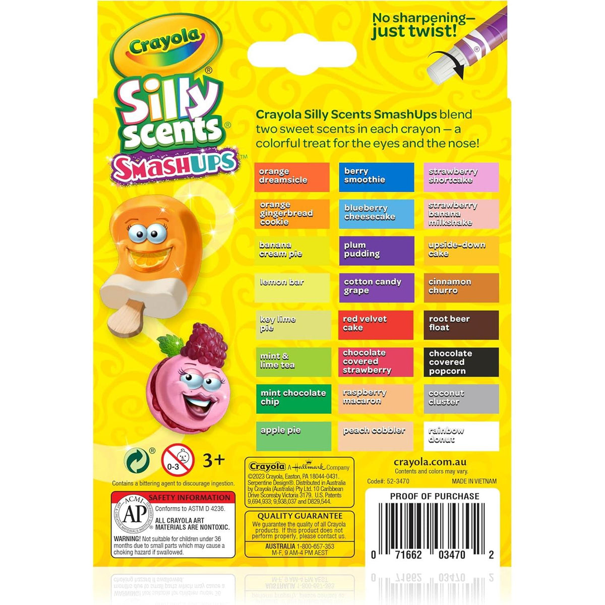 Crayola Silly Scents Smash Ups Mini Twistables Scented Crayons, 24 cout-071662034702-LR-355004-10-LR eShop