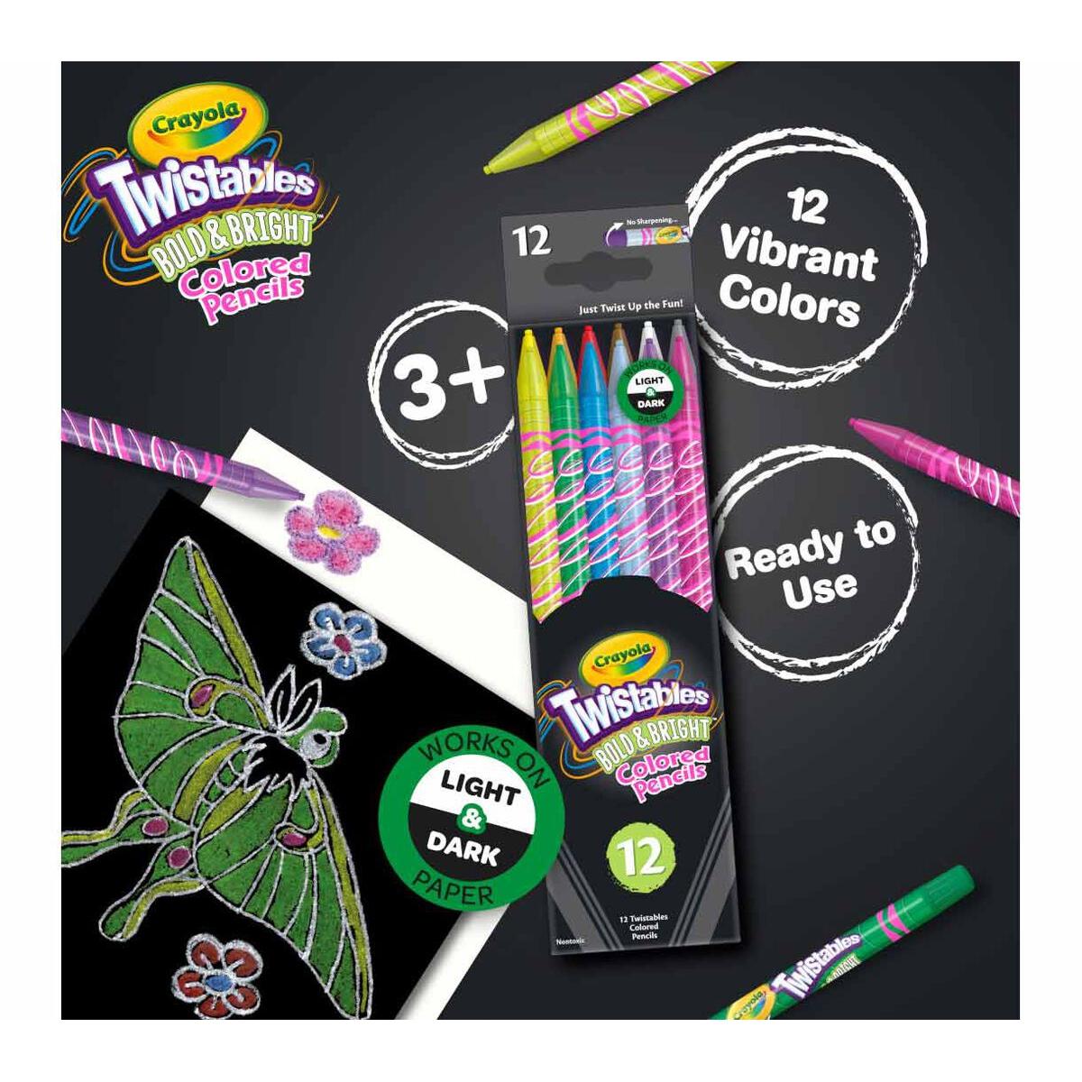 Crayola Twistables Colored Pencils - Bold & Bright, 12 count-071662224516-LR-355009-4-LR eShop