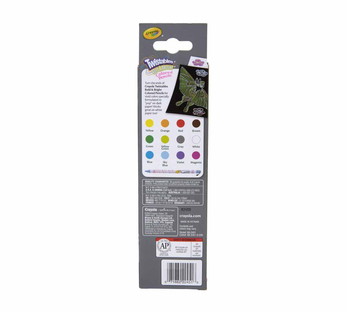 Crayola Twistables Colored Pencils - Bold & Bright, 12 count-071662224516-LR-355009-7-LR eShop