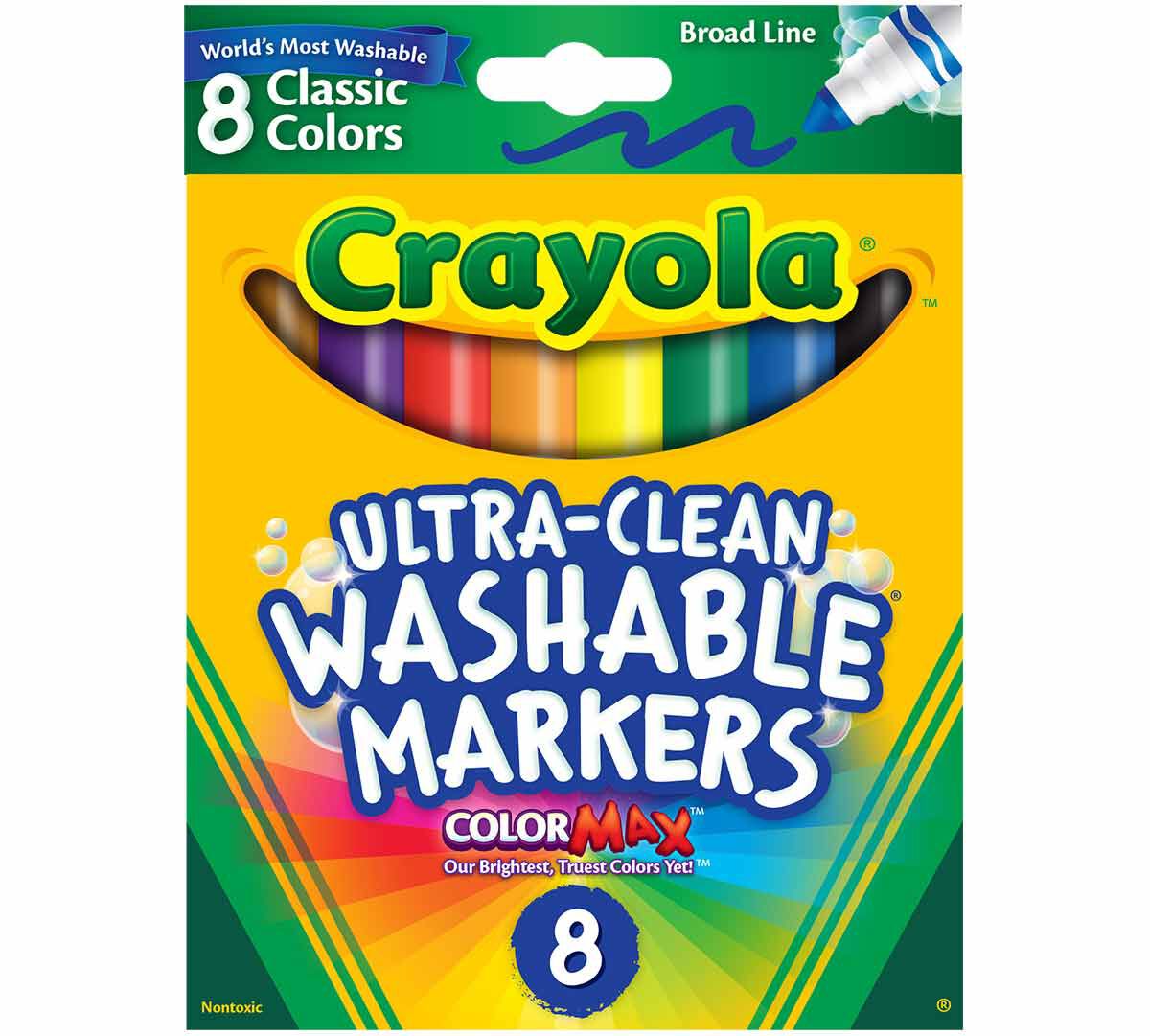 Crayola Ultra-Clean Washable Broad Line Markers, 8 count-071662078089-LR-26922-1-LR eShop