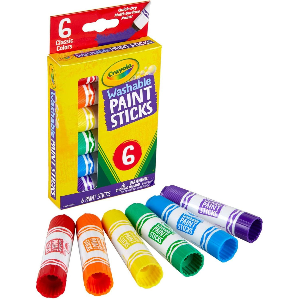 Crayola Washable Paint Sticks Set, 6 count-071662062071-LR-349861-2-LR eShop