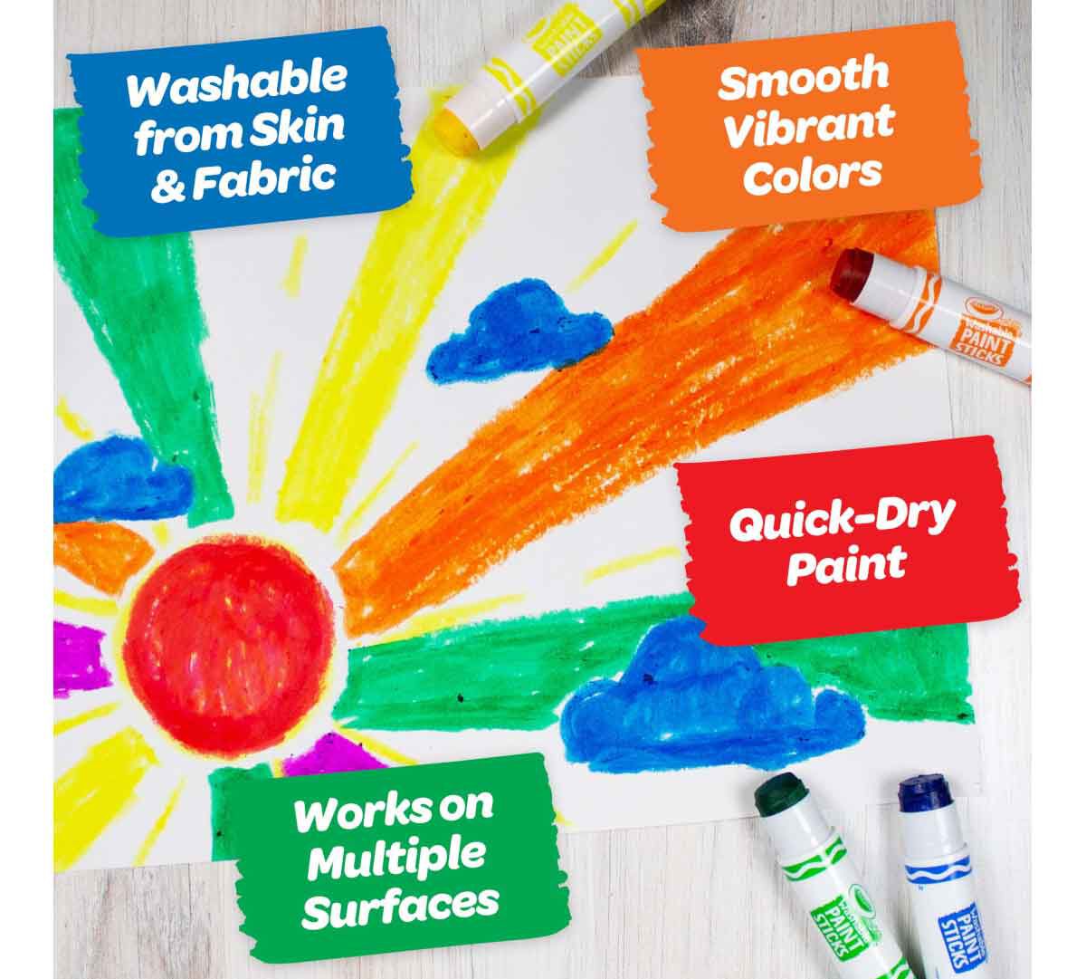 Crayola Washable Paint Sticks Set, 6 count-071662062071-LR-349861-5-LR eShop
