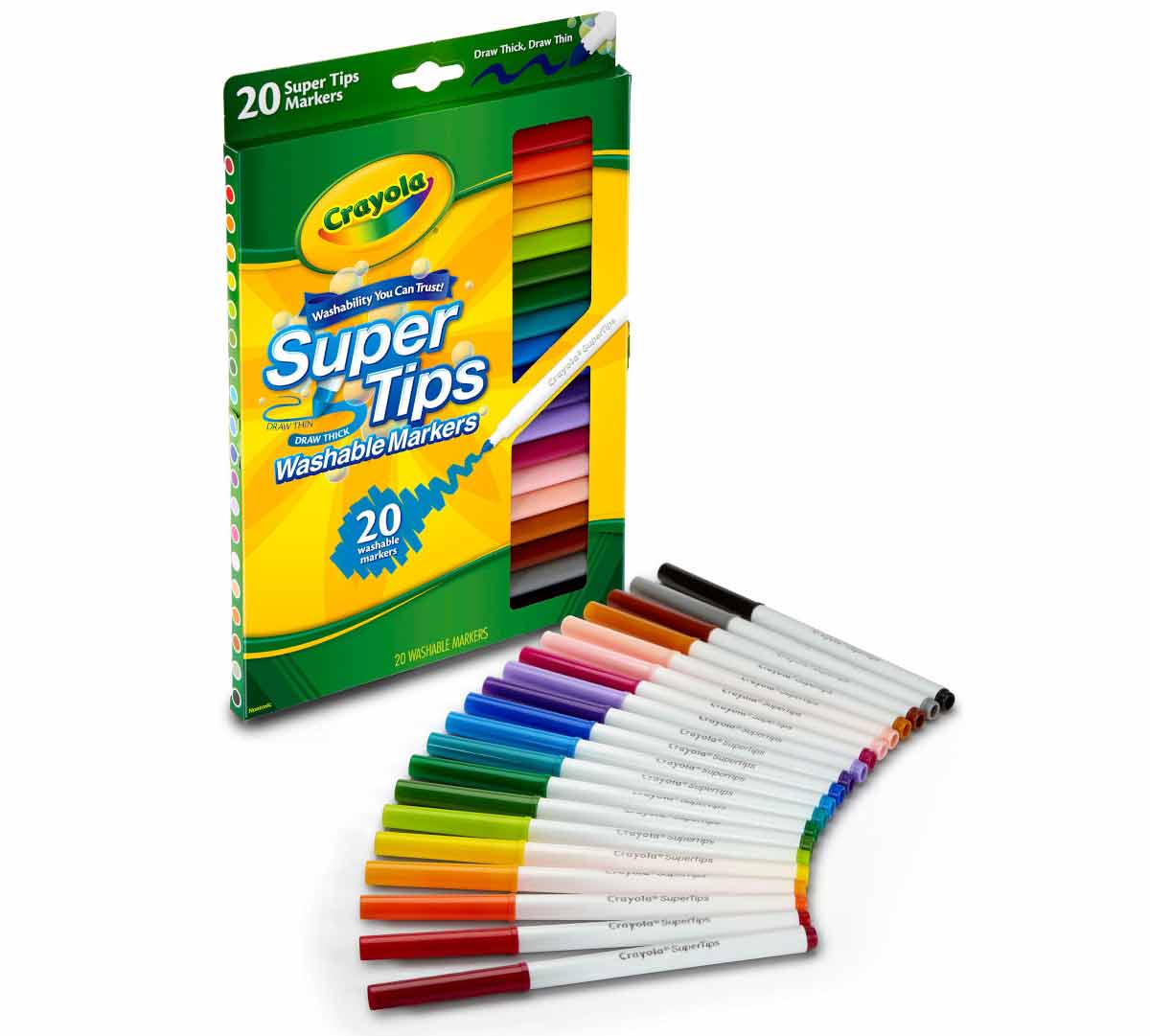Crayola Washable Super Tips, 20 count-071662081065-LR-206331-4-LR eShop