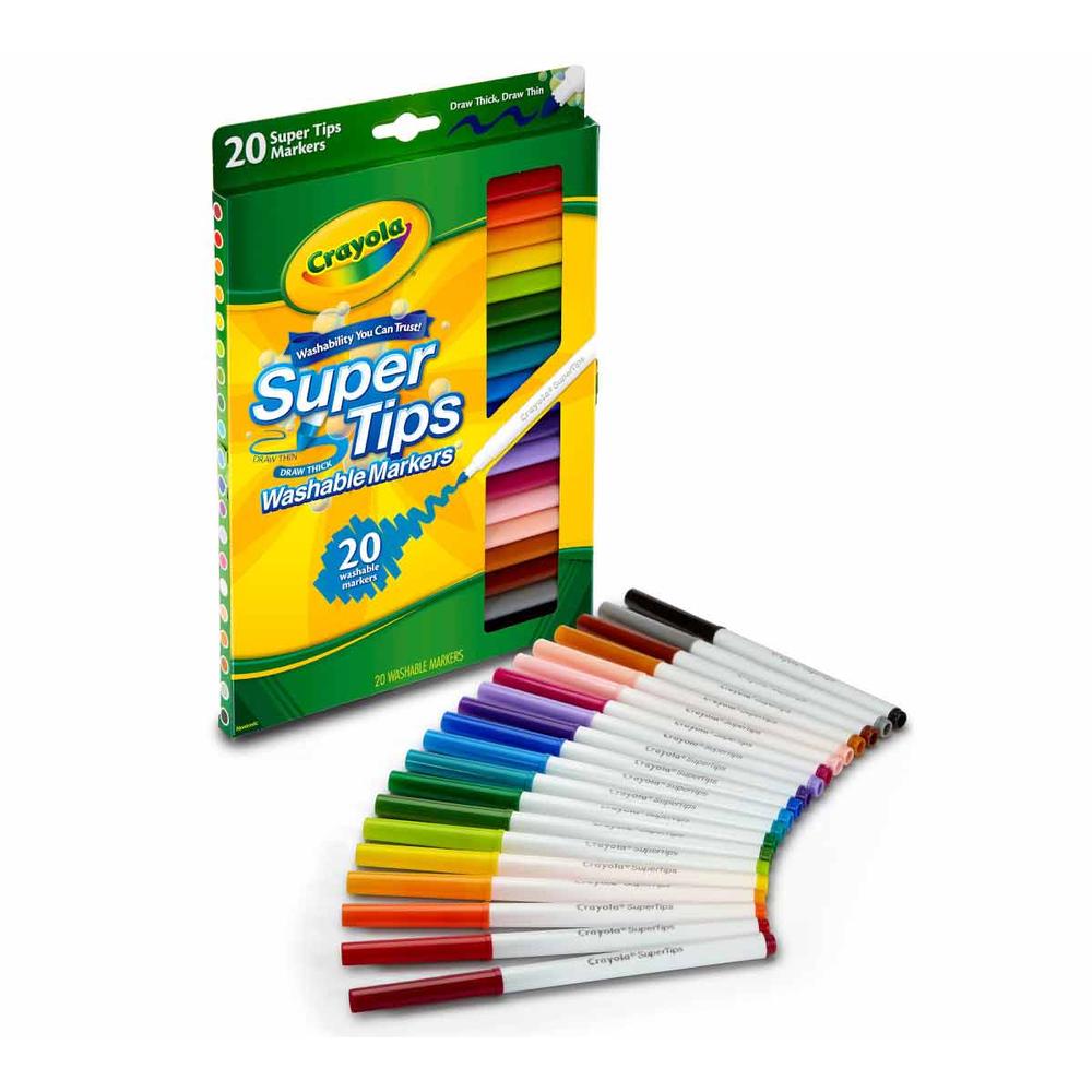 Crayola Washable Super Tips, 20 count-071662081065-LR-206331-4-LR eShop