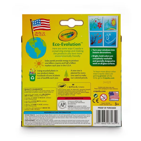 Crayola Washable Window Markers, 8 count-071662081652-LR-171382-3-LR eShop