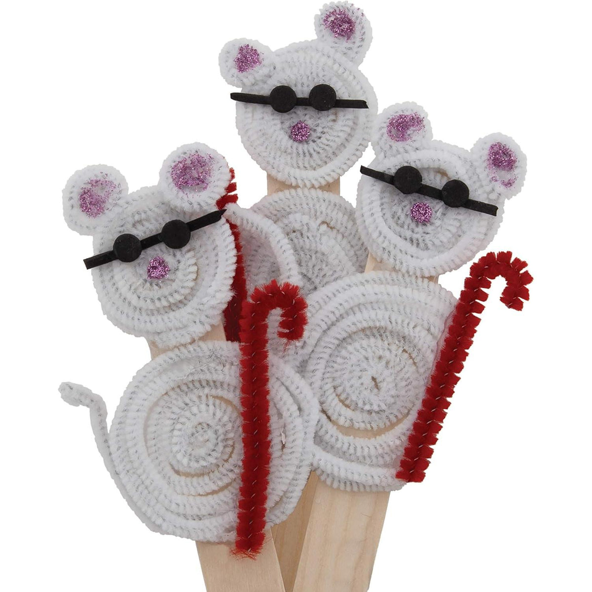 Creativity Street Regular Chenille Stems - White, 100 count-021196711228-LR-347752-3-LR eShop