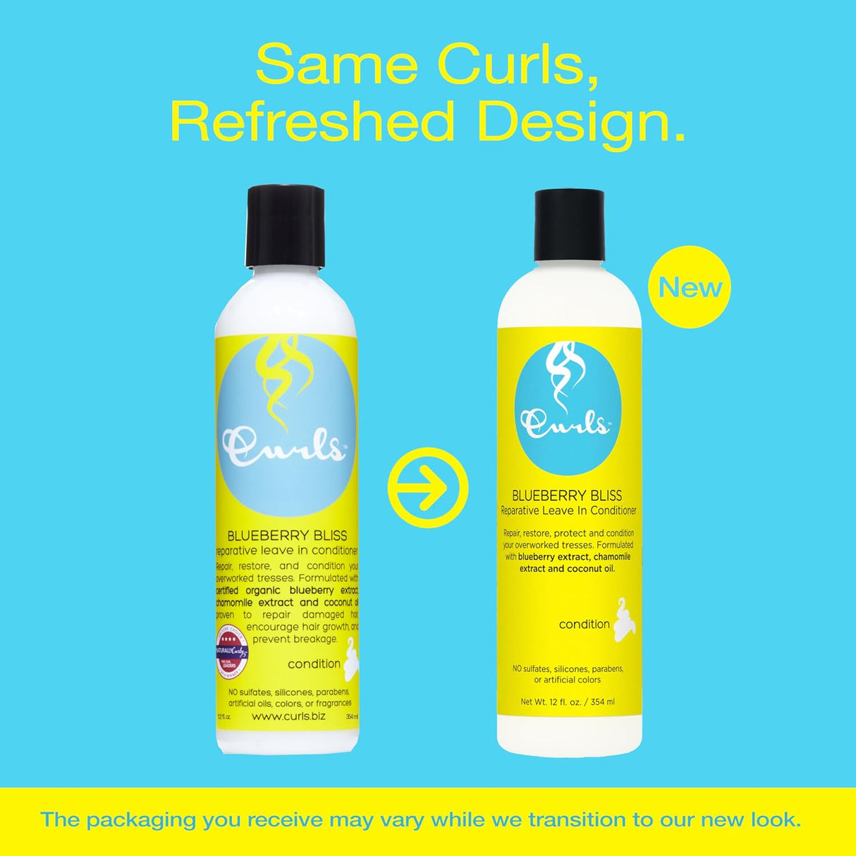 Curls Reparative Leave in Conditioner - Blueberry Bliss, 8 oz-859776000208-LR-355199-4-LR eShop