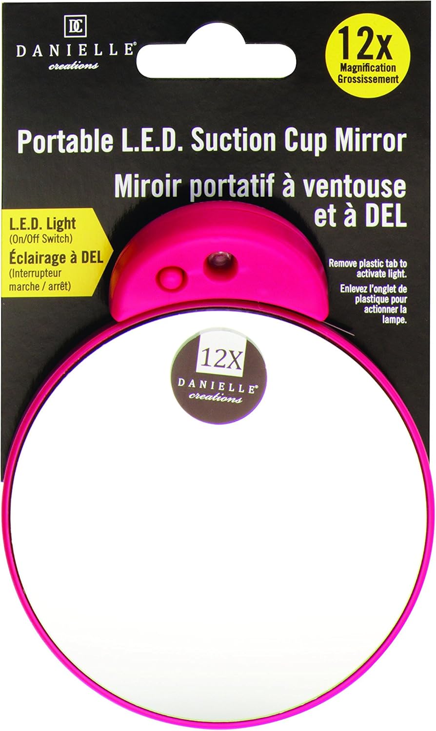 DANIELLE creations 3.5-Inch Travel Makeup Mirror - Assorted Colors-064323117302-LR-337043-2-LR eShop