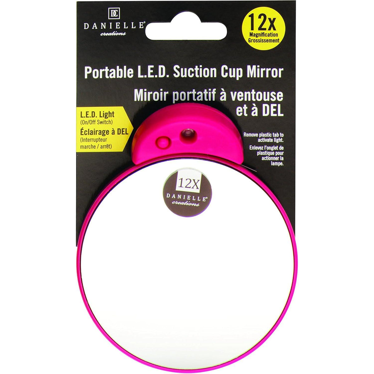 DANIELLE creations 3.5-Inch Travel Makeup Mirror - Assorted Colors-064323117302-LR-337043-2-LR eShop