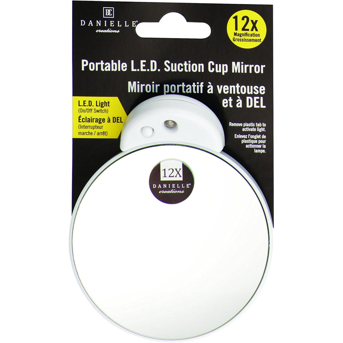 DANIELLE creations 3.5-Inch Travel Makeup Mirror - Assorted Colors-064323117302-LR-337043-3-LR eShop
