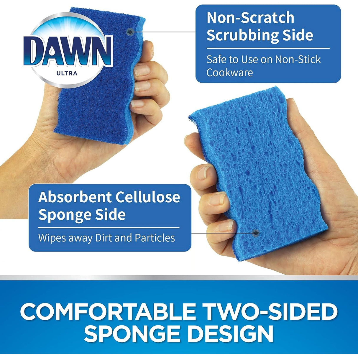 Dawn Non-Scratch Kitchen Dish Sponges, 9pk-011171380648-LR-337170-5-LR eShop