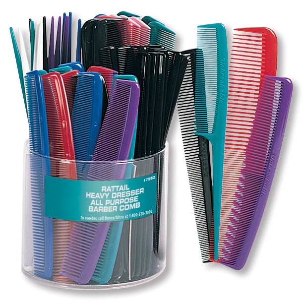 Denco Rattail Heavy Dresser All Purpose Barber Comb Drum, 60 count-042137795008-LR-366063-1-LR eShop