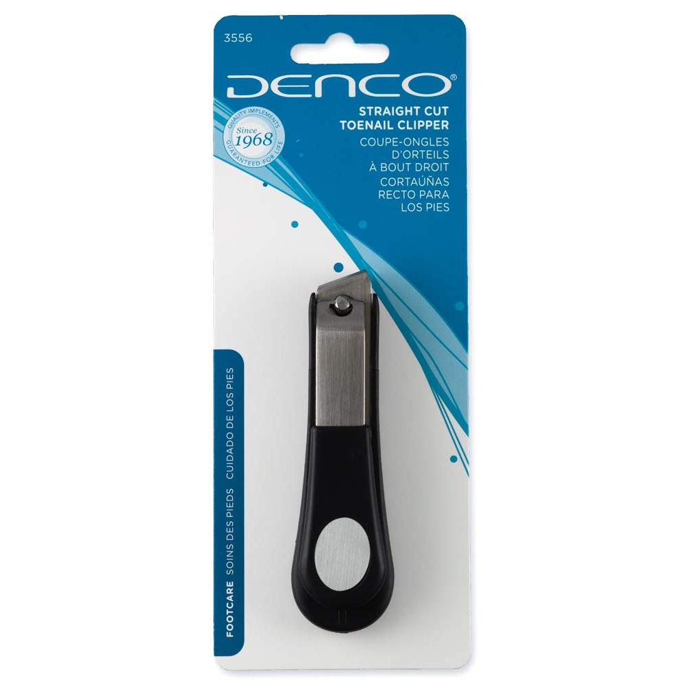 Denco Stainless Steel Straight Cut Toenail Clipper - Assorted Colors-042137355608-LR-363081-1-LR eShop