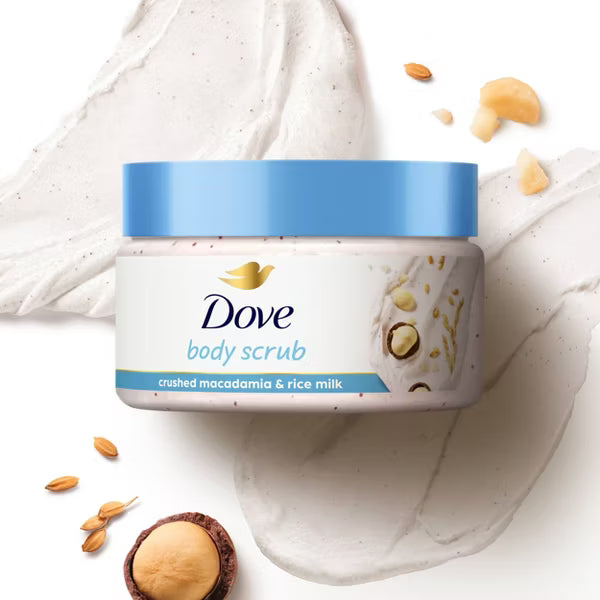 Dove Beauty Mini Body Scrub - Crushed Macadamia & Rice Milk - Travel Size - 3.5oz-011111048270-LR-358635-4-LR eShop
