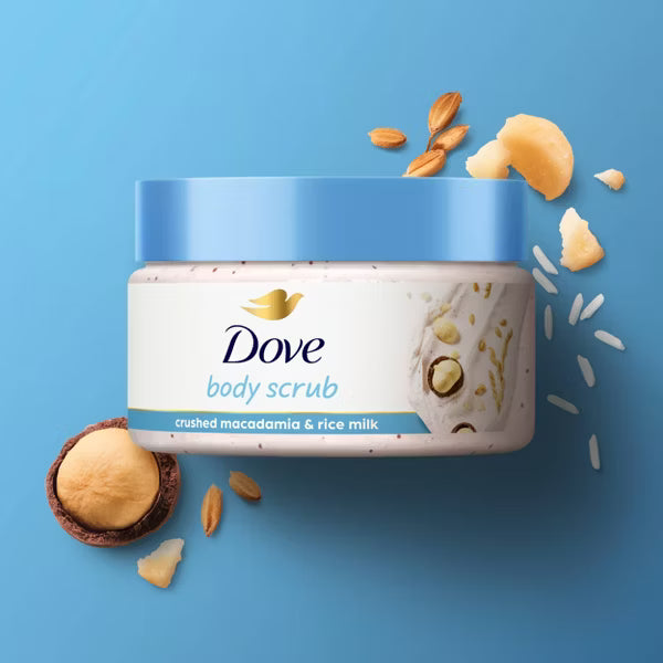 Dove Beauty Mini Body Scrub - Crushed Macadamia & Rice Milk - Travel Size - 3.5oz-011111048270-LR-358635-5-LR eShop