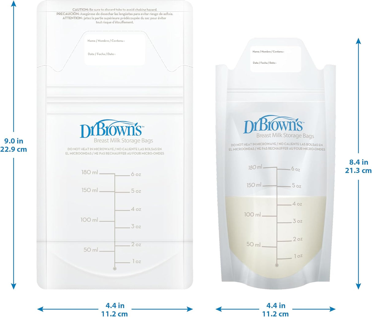 Dr Brown’s 6 oz Breast Milk Storage Bags, 50 count-851606002246-LR-355916-9-LR eShop