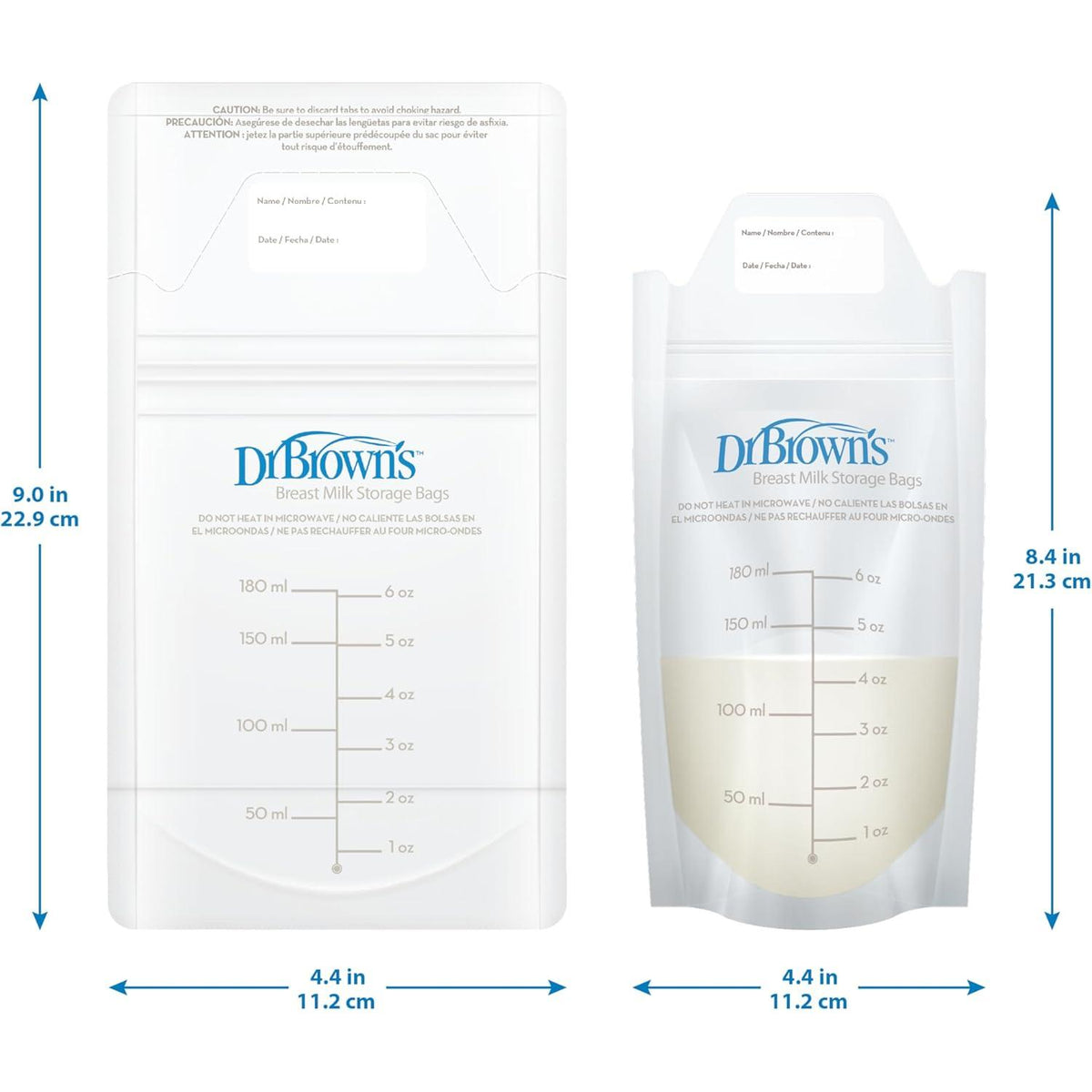 Dr Brown’s 6 oz Breast Milk Storage Bags, 50 count-851606002246-LR-355916-9-LR eShop