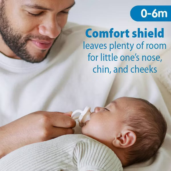 Dr Brown's HappyPaci One-Piece 100% Silicone Pacifier - 0-6 Months, 3 count-072239325520-LR-346600-5-LR eShop