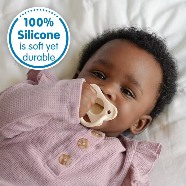 Dr Brown's HappyPaci One-Piece 100% Silicone Pacifier - 0-6 Months, 3 count-072239325520-LR-346600-6-LR eShop