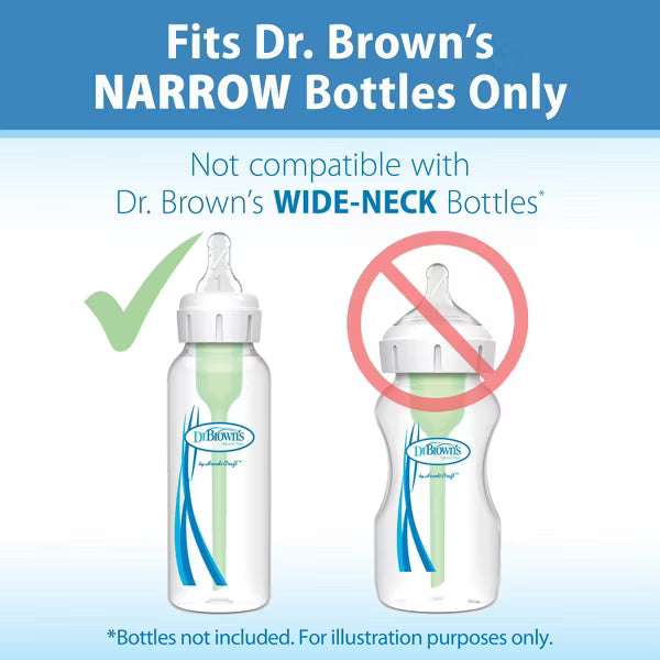 Dr Brown's Level 2 Narrow Baby Bottle Silicone Nipple - Medium Flow, 2 count-072239003220-LR-244858-9-LR eShop