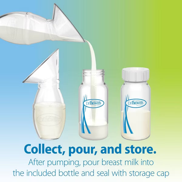 Dr Brown's Silicone Breast Pump with Anti-Colic Options Bottle and Travel Bag, 4 oz-072239316306-LR-355915-5-LR eShop