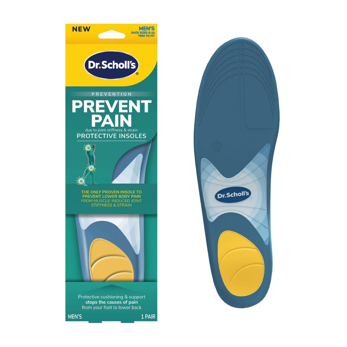Dr. Scholl's Prevent Pain Men's Shoe Insoles - Size 8-14-888853003283-LR-352375-1-LR eShop